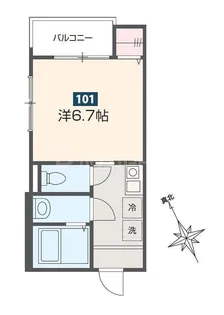 埼玉県さいたま市西区大字指扇【アパート】の間取り