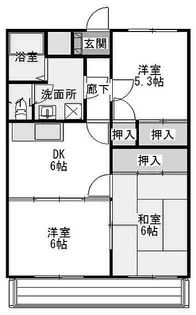 群馬県前橋市西片貝町2【マンション】の間取り
