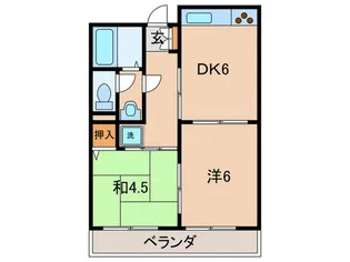 松野ビル西棟【3階】の間取り