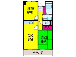 高師浜シ-サイドマンション1【2階】の間取り