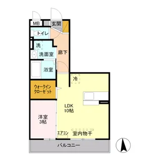 ルーヴル三橋 A【2階】の間取り