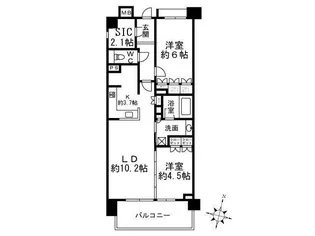 クリオ横浜杉田【5階】の間取り