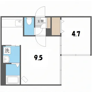 Y’sフェリーチェ南郷【3階】の間取り