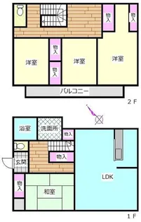 静岡県掛川市大坪台【一戸建】の間取り
