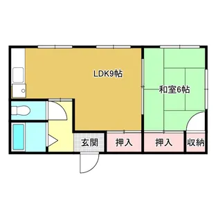 グリーンビレッジC【2階】の間取り