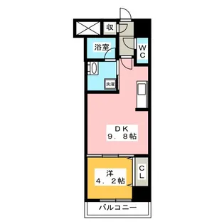 エトワール安島【6階】の間取り