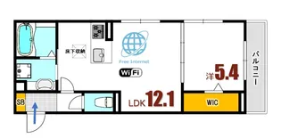 プラトーハウス【1階】の間取り