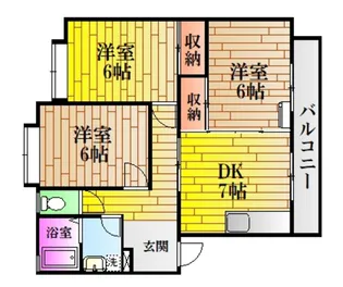 広島県広島市安佐北区亀山3【マンション】の間取り