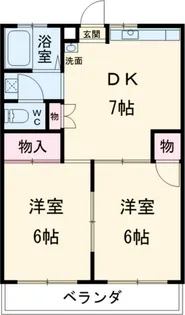 プラムヒル【4階】の間取り