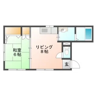 西本舟入南ビル【2階】の間取り