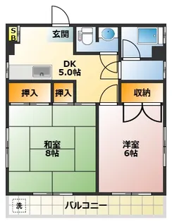 三昌苑【3階】の間取り
