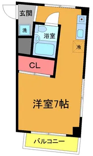 サニーコーポラス【4階】の間取り