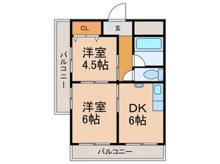 ARRONDIR諏訪I号棟南【4階】の間取り