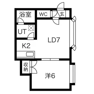 フォーサイト大通東III【3階】の間取り