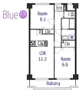 グリーンシティ大船【5階】の間取り