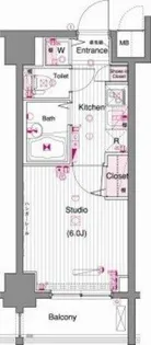 ガーラ・シティ門前仲町【5階】の間取り
