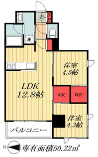 東京都江戸川区上篠崎4【マンション】の間取り