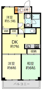 ロイヤルガーデンワコーレ上永谷【5階】の間取り