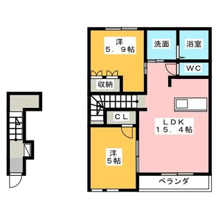 ドマーニ【2階】の間取り