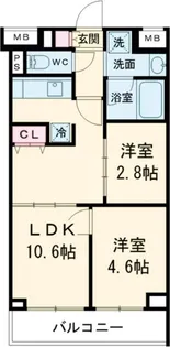 プラネソシエプラス桜台【2階】の間取り