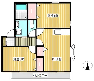 キャッスルYOU II【1階】の間取り