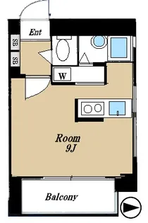 ハイツ千駄ヶ谷【4階】の間取り