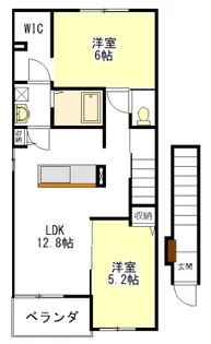 ゴールドオルカ【2階】の間取り