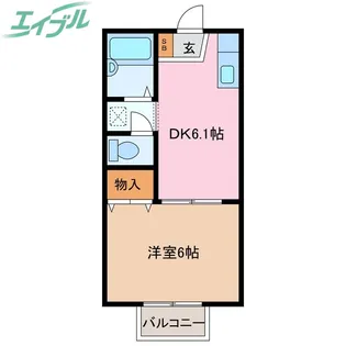 プライムブリリアント A【1階】の間取り