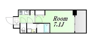 プロシード大阪西バロンドール【9階】の間取り