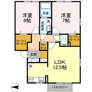 ザ・ギャラリー ABCDEF【2階】の間取り