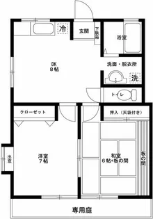 シティハウス【1階】の間取り