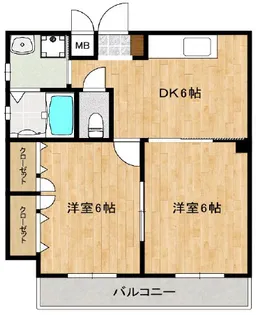 ジェイプライド今里南【6階】の間取り