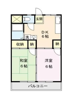 クロスビル【2階】の間取り