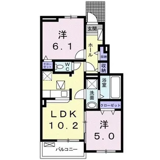 ルミエールIII【1階】の間取り