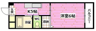 広島県安芸郡府中町桃山1【マンション】の間取り