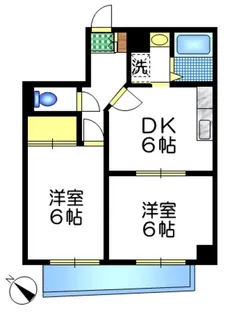 アトリエコート下北沢【4階】の間取り