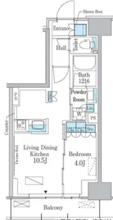 パークアクシス新宿百人町【3階】の間取り