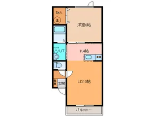 セカンドイースト【2階】の間取り