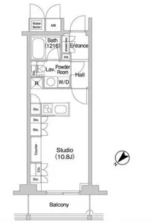 東京都渋谷区千駄ヶ谷4【マンション】の間取り
