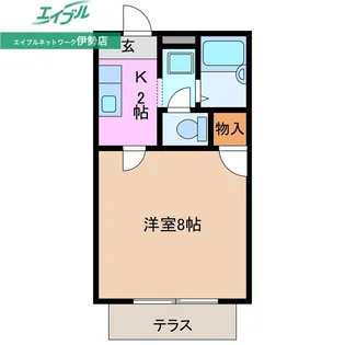 フォレスタ伊勢【2階】の間取り