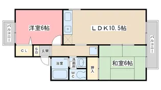 ターンドール西野II【1階】の間取り