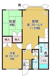 広明ハイツ【1階】の間取り