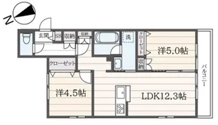 東京都練馬区高野台2【マンション】の間取り