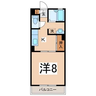 プライムメゾン5号館【1階】の間取り