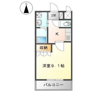 高知県香美市土佐山田町楠目【アパート】の間取り