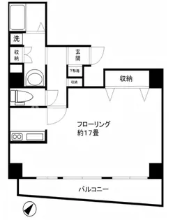 FABRIC茅場町駅前【7階】の間取り