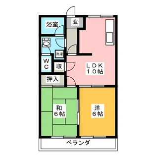 クリスタルハイム【1階】の間取り