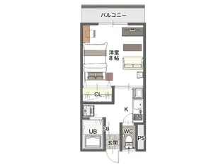 ファーニッシュ・ドステイ 諏訪市豊田【1階】の間取り