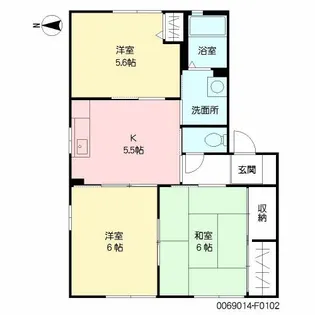 レガート外町 F棟【1階】の間取り