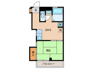 リバ-サイド丸山【4階】の間取り